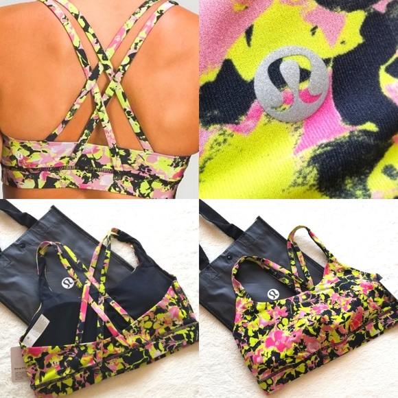 lululemon athletica Other - Lululemon Energy Bra Sports Bra NWT Athleisure Athletic Yoga Activewear Gym Neon
